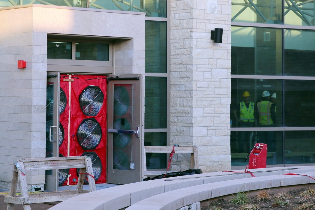 Picture of Whole Building Air Pressurization Testing | WJE